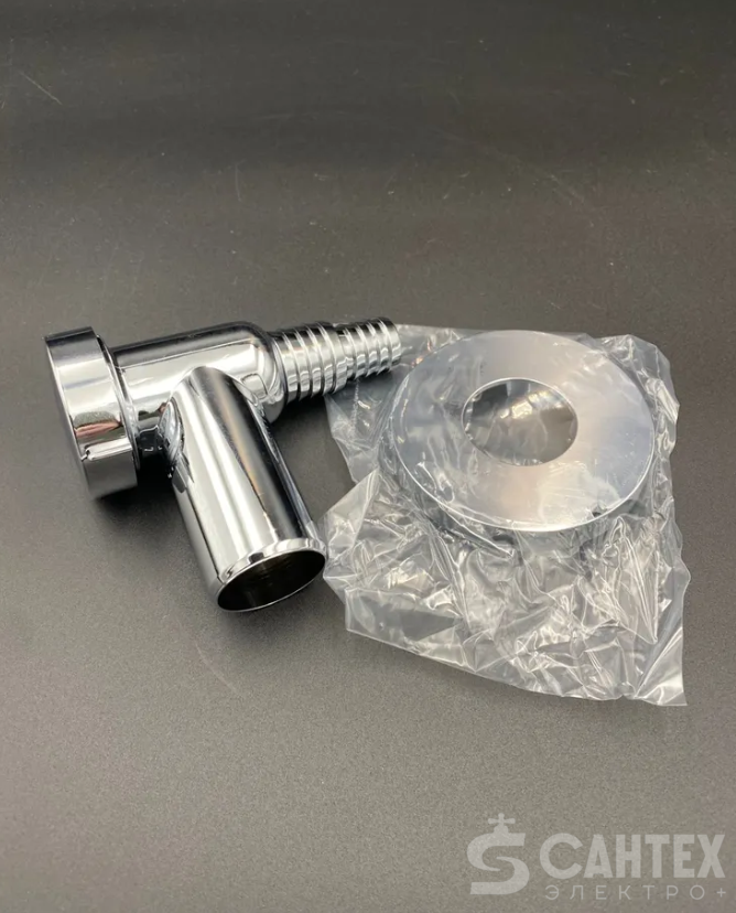 Сифон для стиральной и посудомоечной машины 32 мм хром VALFEX, арт.VF.230.N.032 Сифон для стиральной и посудомоечной машины 32 мм хром VALFEX, арт.VF.230.N.032