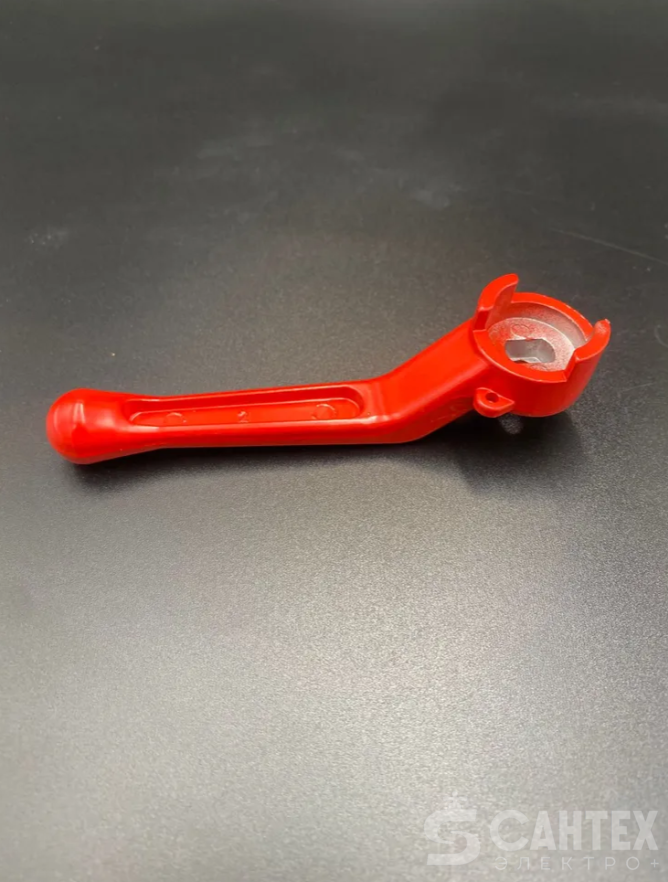 Ручка-рычаг 1";11/4" (посадочное гнездо как на фото) для шарового крана под пломбу (красная) VALFEX, арт.VF.RR3W.25.32.59 Ручка-рычаг 1";11/4" (посадочное гнездо как на фото) для шарового крана под пломбу (красная) VALFEX, арт.VF.RR3W.25.32.59