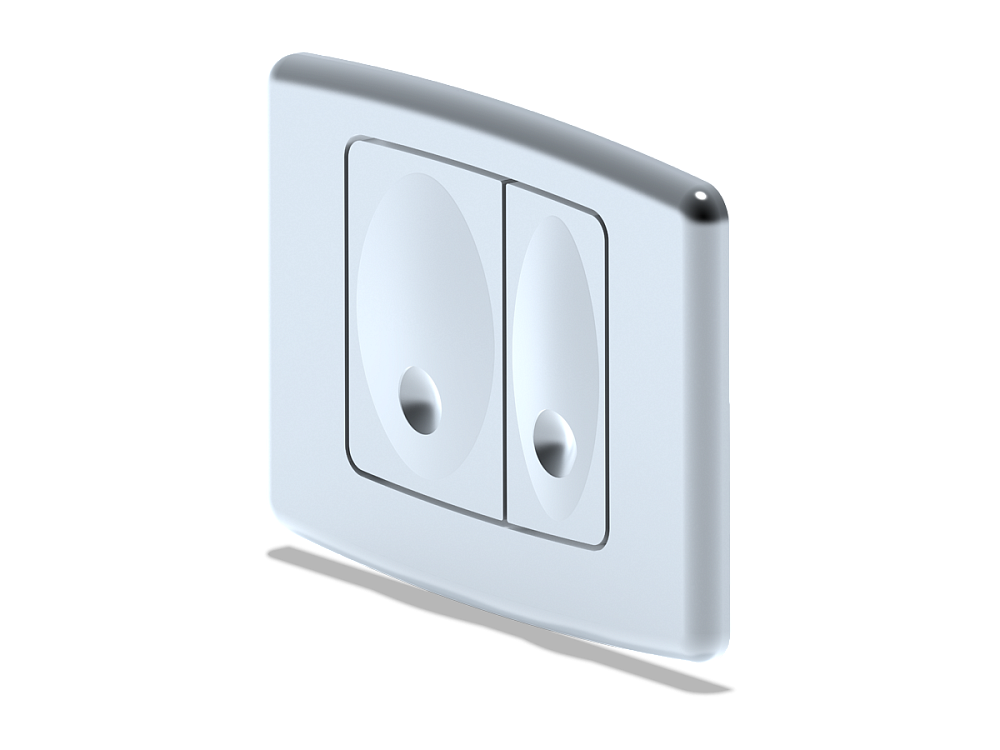 Набор инсталляции 50 см АНИ Пласт WN1112 с унитазом, крышкой, овальной клавишей хром матовый