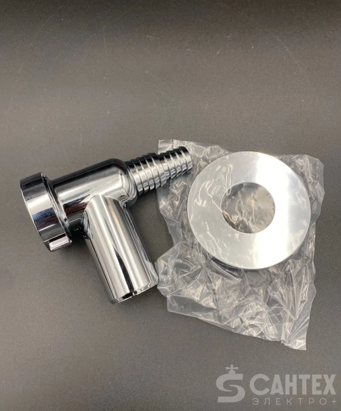 Сифон для стиральной и посудомоечной машины 32 мм хром VALFEX, арт.VF.230.N.032