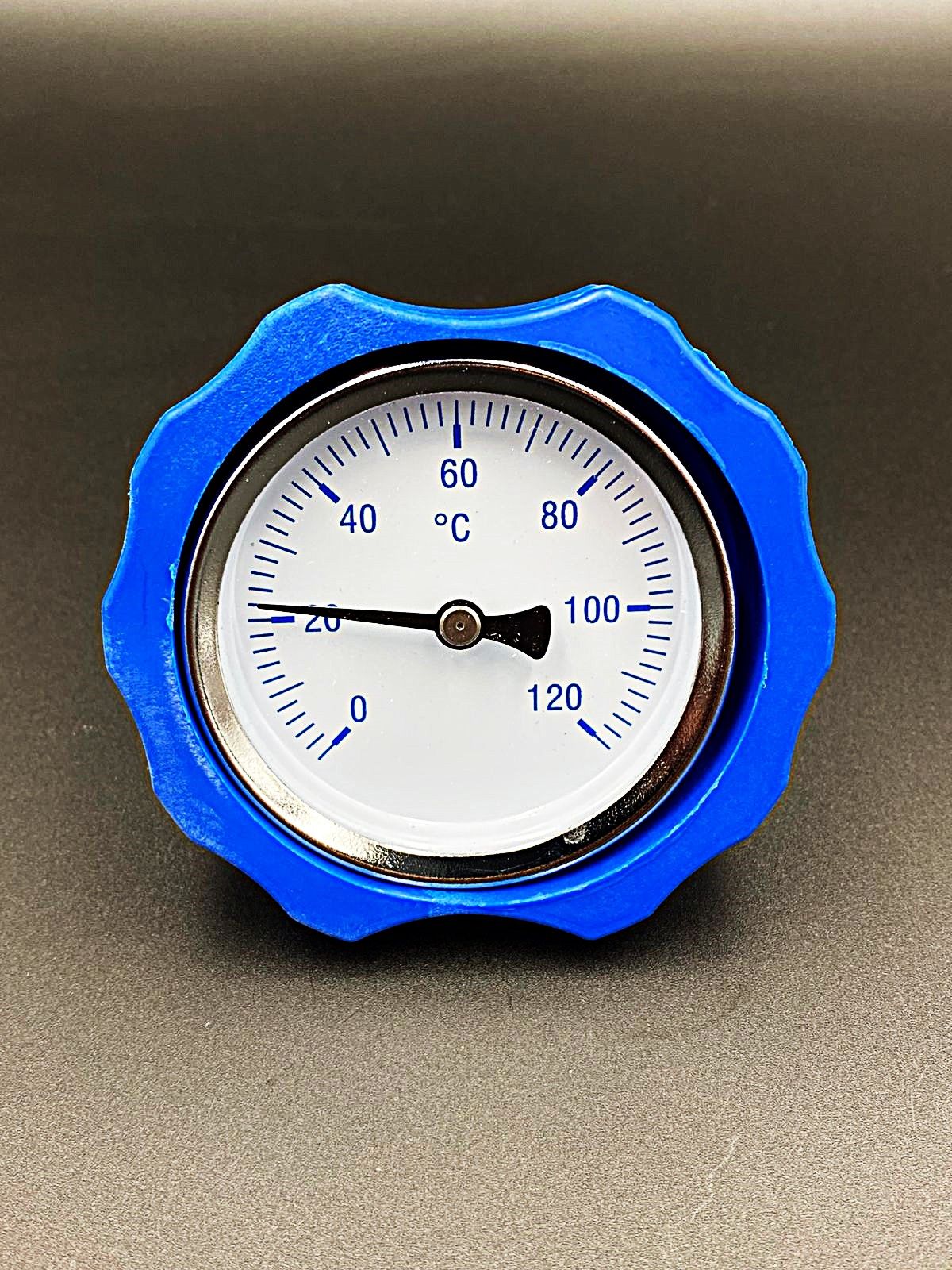 Термометр осевой для насосных групп (0-120 градусов), синий, ZEISSLER, арт. NG-01B