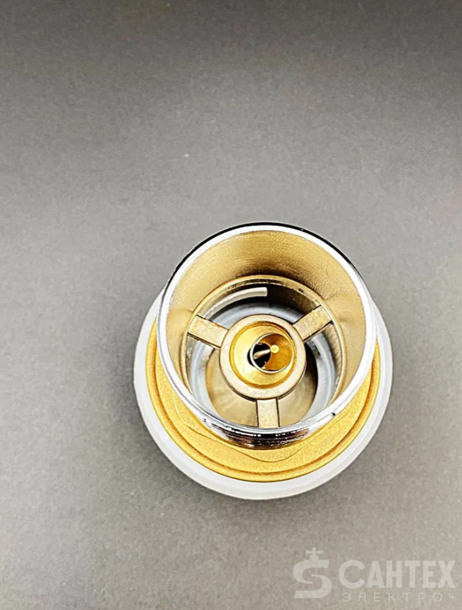 Донный клапан для раковины, "лягушка большая", с переливом, высота: 8см, TIM, арт.BAR0803B