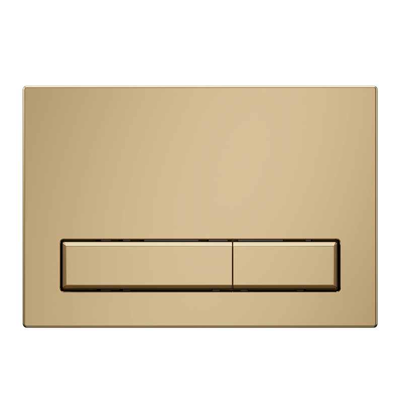 Клавиша АНИ Пласт для системы скрытой установки унитаза золото матовое, клавиша золото матовое WP1455