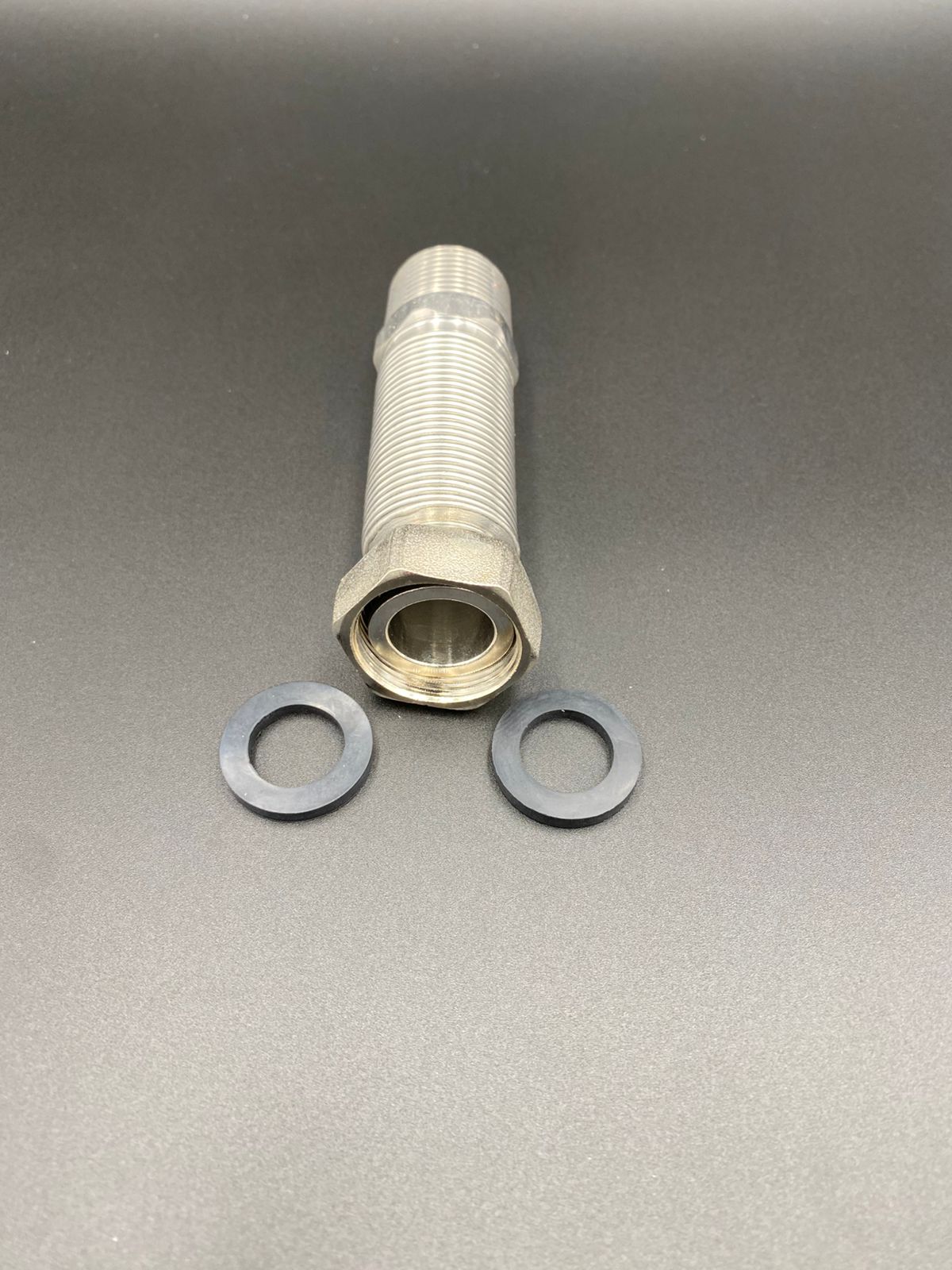 Подводка редукционная 3/4" г/ш (65-125мм) из нерж. стали сильфонного типа, арт.C-H65-033MF