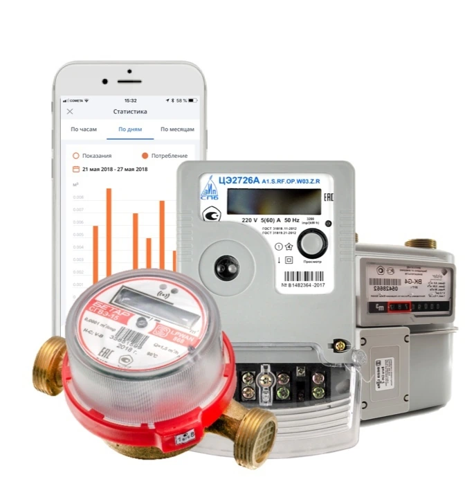 Приборы учета и комплектующие
