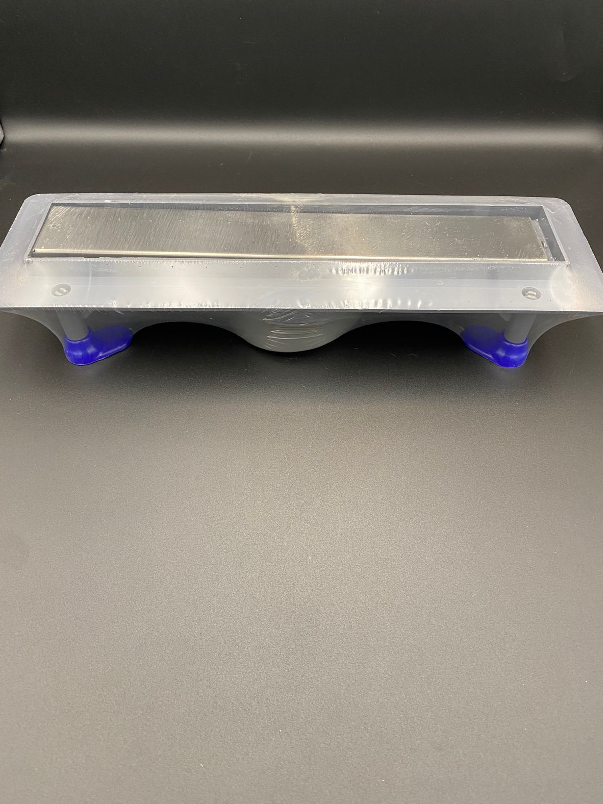 Трап линейный 330мм с решеткой из нержавеющей стали под плитку с выпуском D 50мм, VALFEX, арт.VF.051.050K.330.02