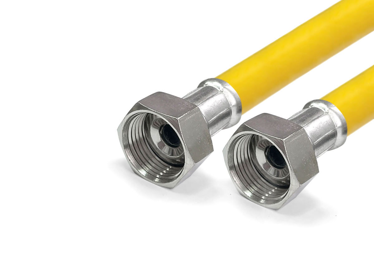 Гибкая подводка для газа с полиэфирной нитью (гайка-гайка)