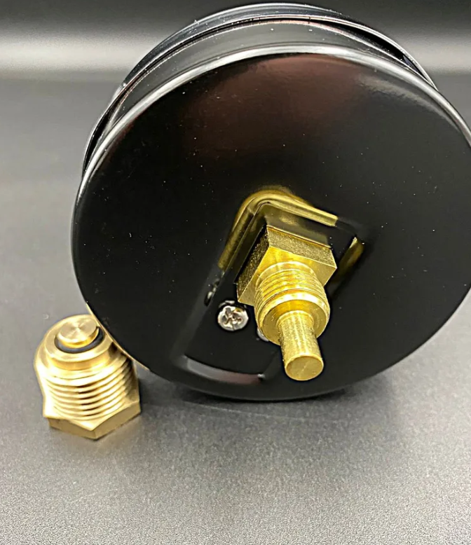 Термоманометр аксиальный (заднее подключение), 16 бар, VALFEX, арт.VF.TMZ.80.012.16