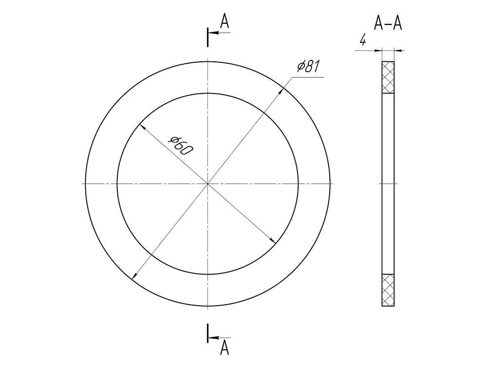 Прокладка выпуска АНИ Пласт M070 вспененная