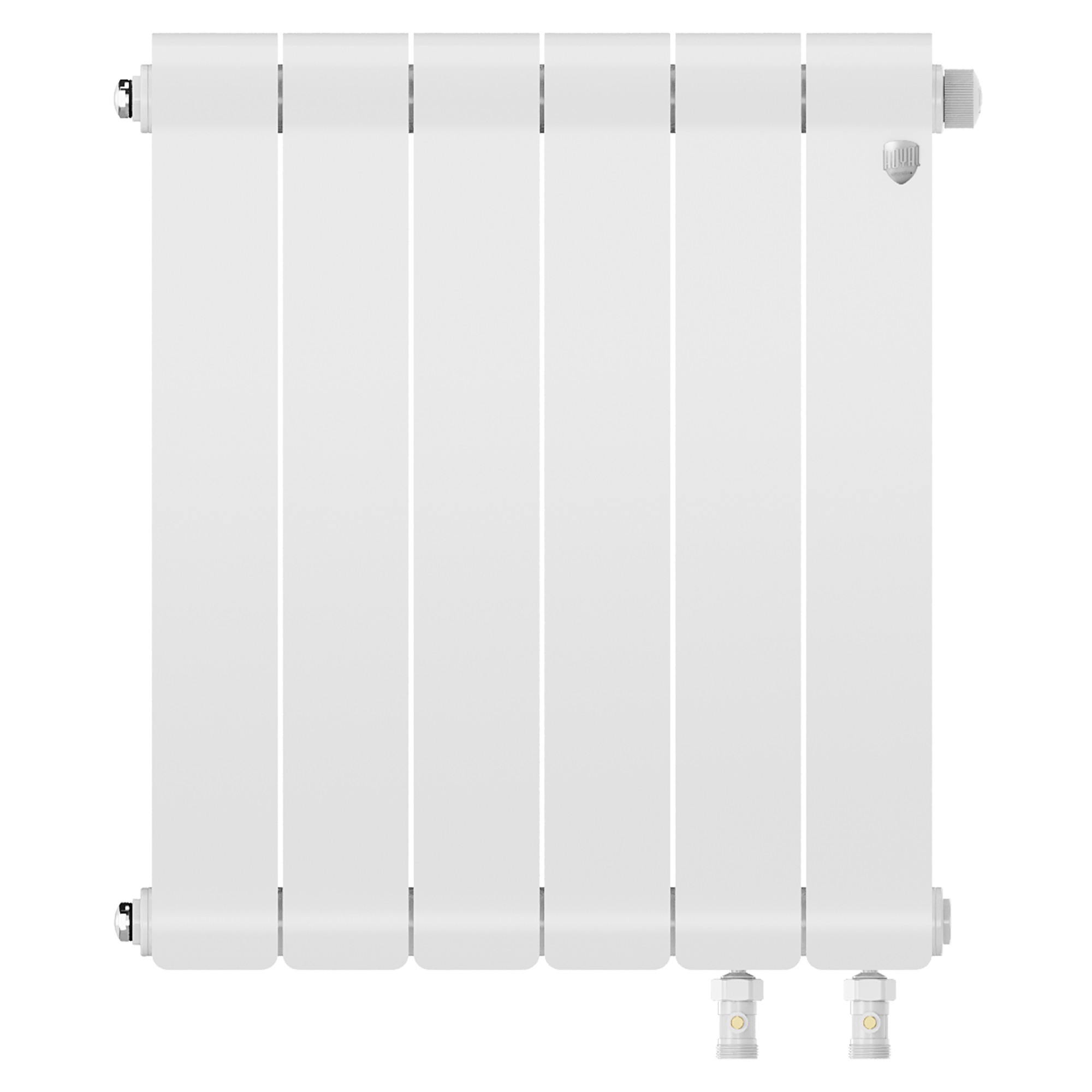 Радиатор биметаллический Royal Thermo Infinity 500 Bianco Traffico VR80 - 6 секц.