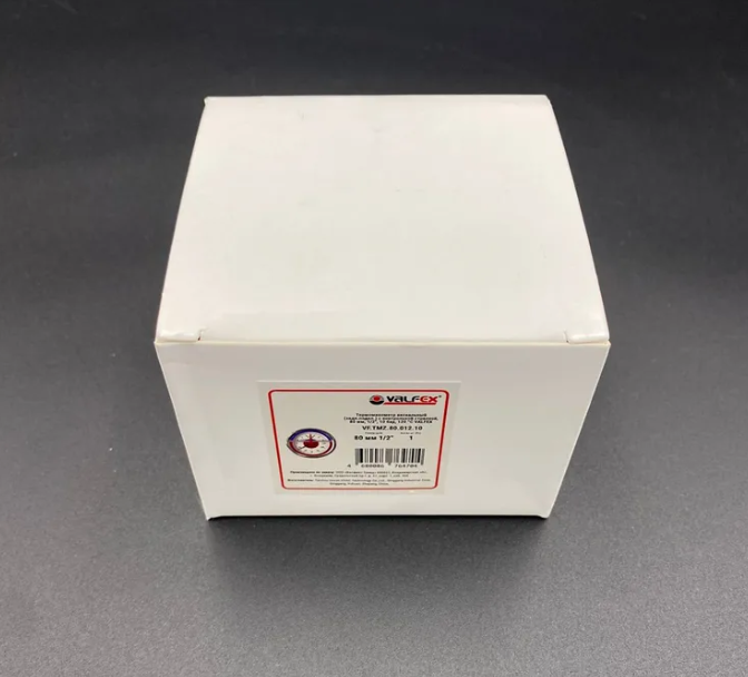 Термоманометр аксиальный (заднее подключение), 10 бар, VALFEX, арт.VF.TMZ.80.012.10