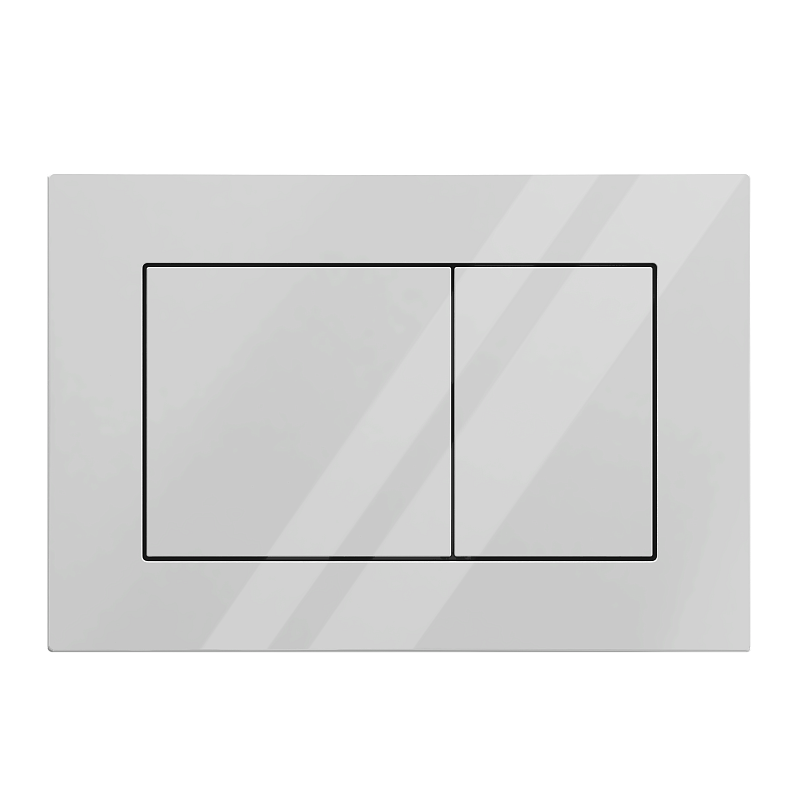 Клавиша АНИ пласт для системы скрытой установки унитаза прям. квадрат белая глянцевая WPG1700G