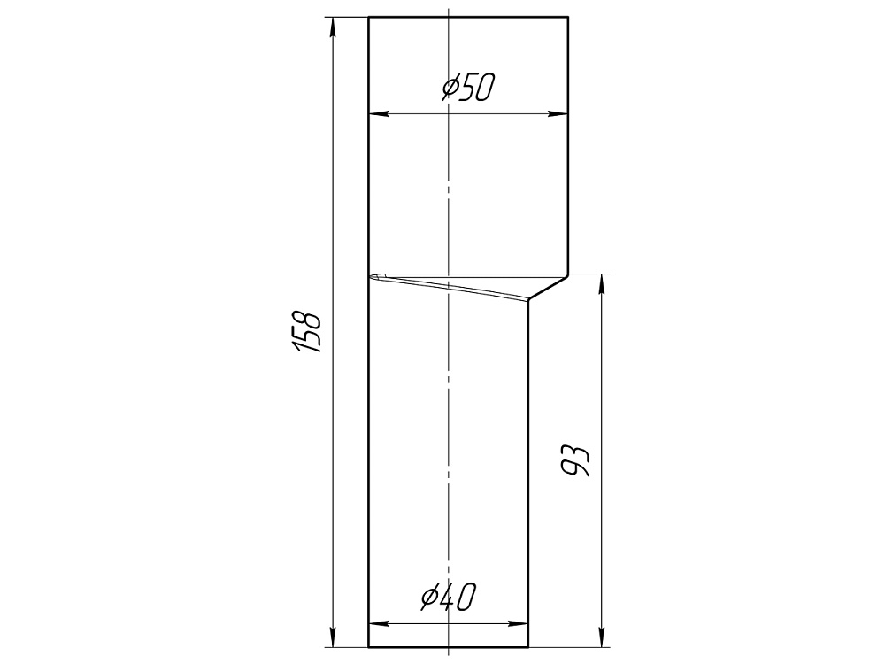 Переходная трубка АНИ Пласт M450 40х50 мм