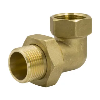 Сгон разъемный угловой