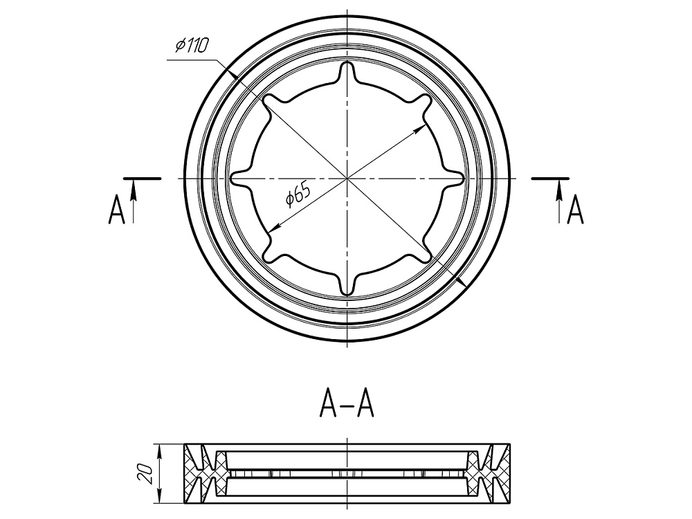 Прокладка бачка унитаза АНИ Пласт M800