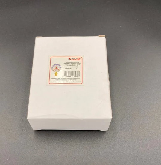 Термоманометр радиальный (нижнее подключение),80 мм, 6 бар, VALFEX, арт.VF.TMN.80.012.06