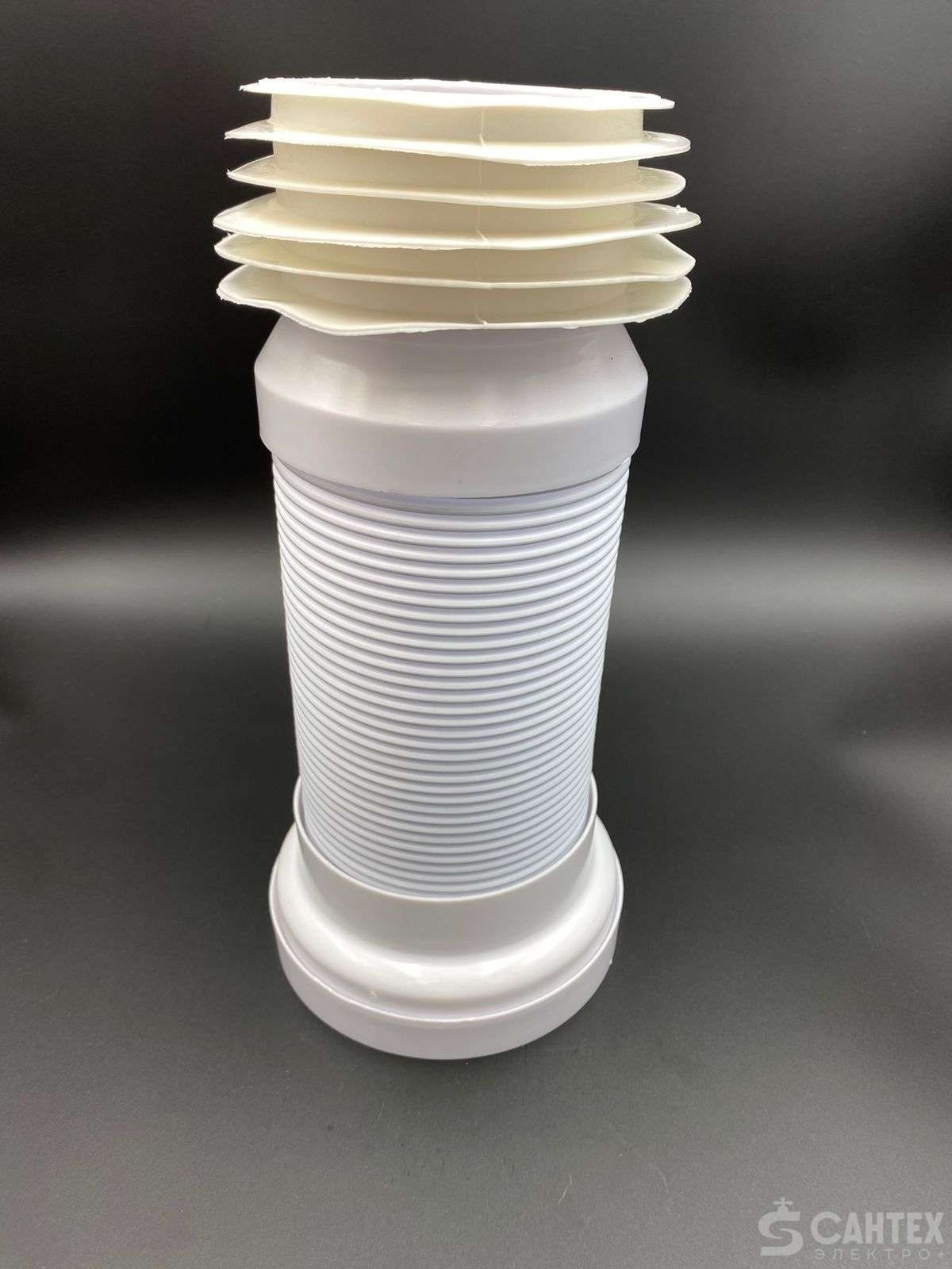 Труба для унитаза гофрированная армированная D110, VALFEX, арт.VF.TFA.220.560