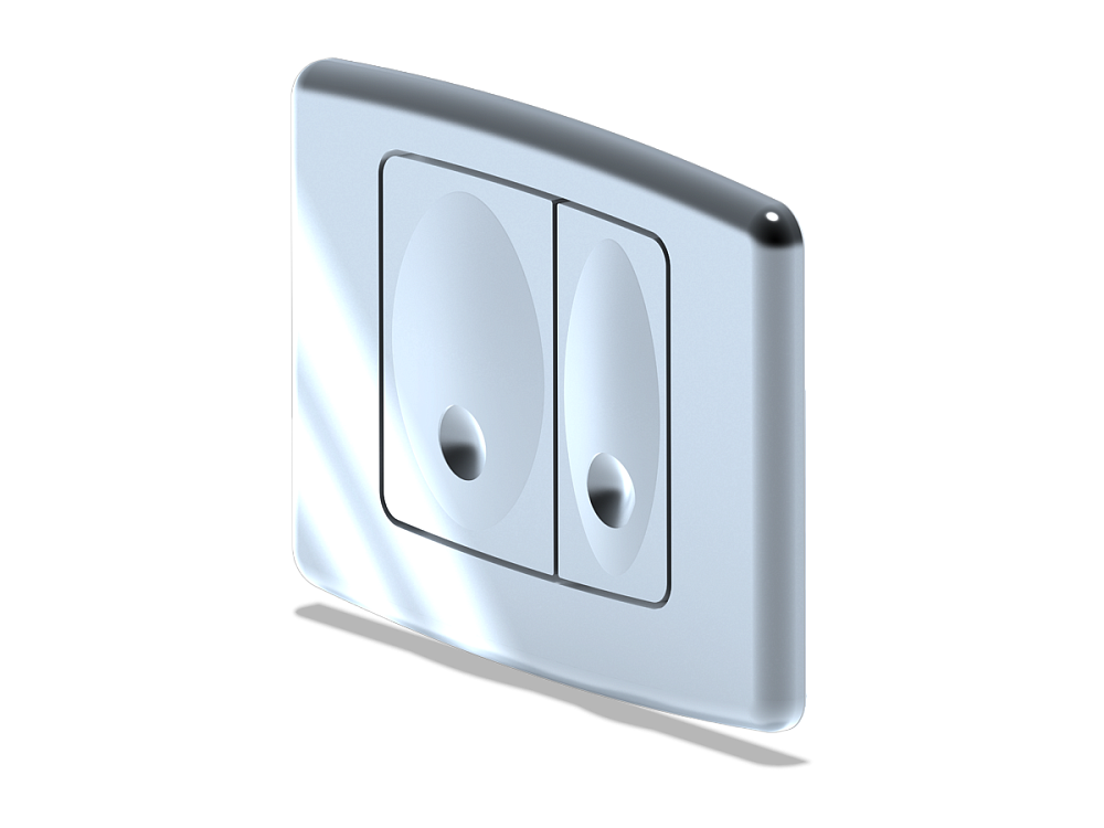 Набор инсталляции 50 см АНИ Пласт WN1111 с унитазом, крышкой, овальной клавишей хром глянец