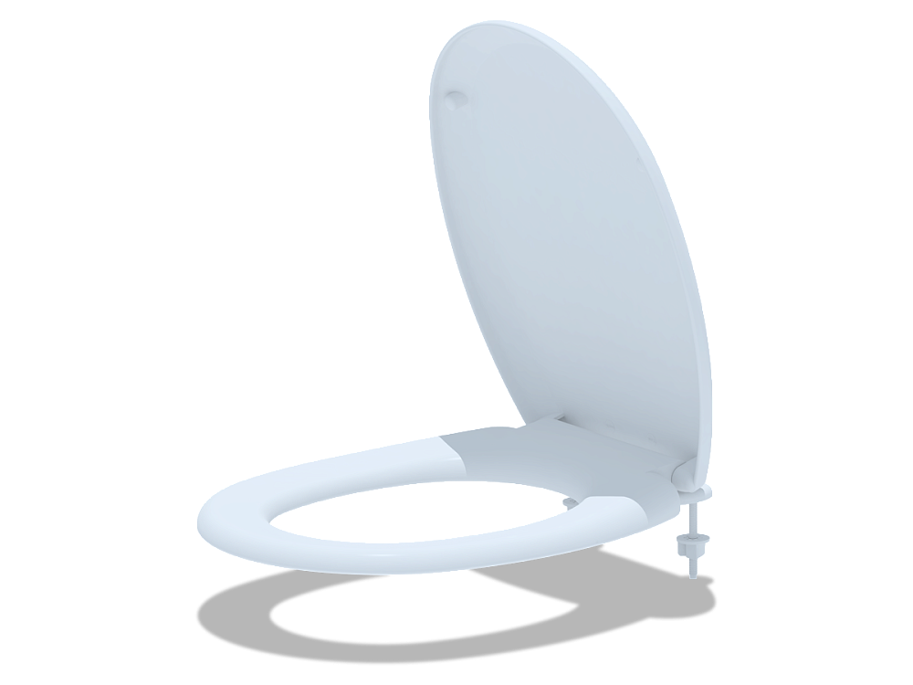 Сиденье для унитаза АНИ Пласт WS0200 из полипропилена с пластиковым креплением