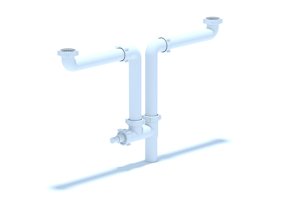 Набор АНИ Пласт L1000 для двойного универсального разноуровнего сифона без выпуска