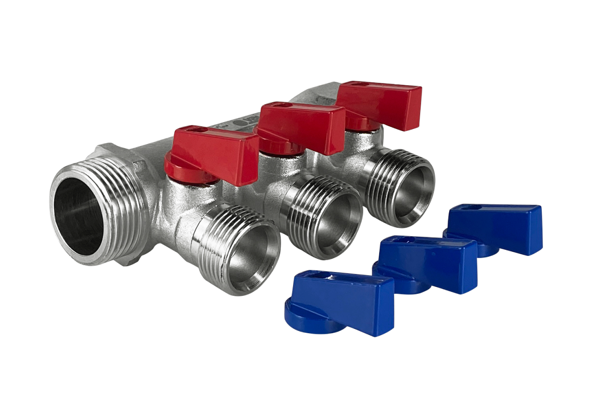 Коллектор с отсекающими кранами под евроконус