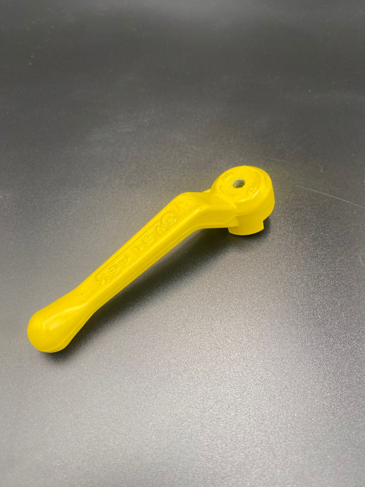 Ручка-рычаг 1"; 11/4" для шарового крана (желтая) (посадочное гнездо как на фото) под пломбу, VALFEX, арт.VF.RR3Gp.25.32.59