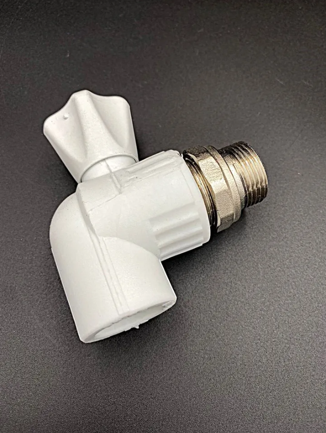 Кран шаровой PPR для радиатора угловой 25 мм х 3/4", VALFEX, арт.10148025
