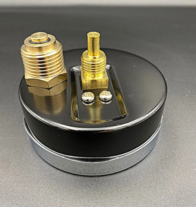 Термоманометр аксиальный (заднее подключение), 10 бар, VALFEX, арт.VF.TMZ.80.012.10