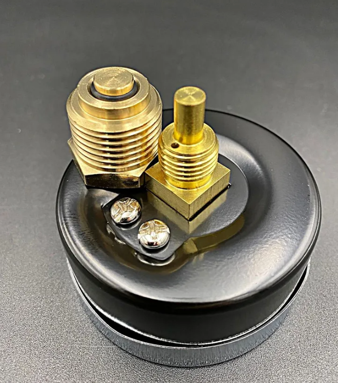 Термоманометр аксиальный (заднее подключение), 4 бар, VALFEX, арт.VF.TMZ.63.012.04