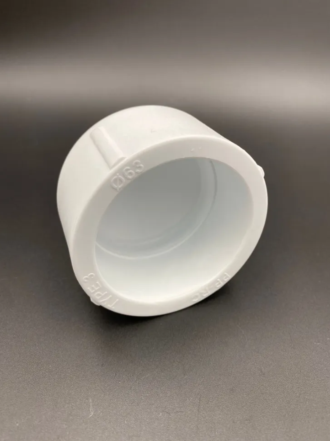 Заглушка полипропиленовая VALFEX PRO 63 мм белый ,арт.10162063-PRO