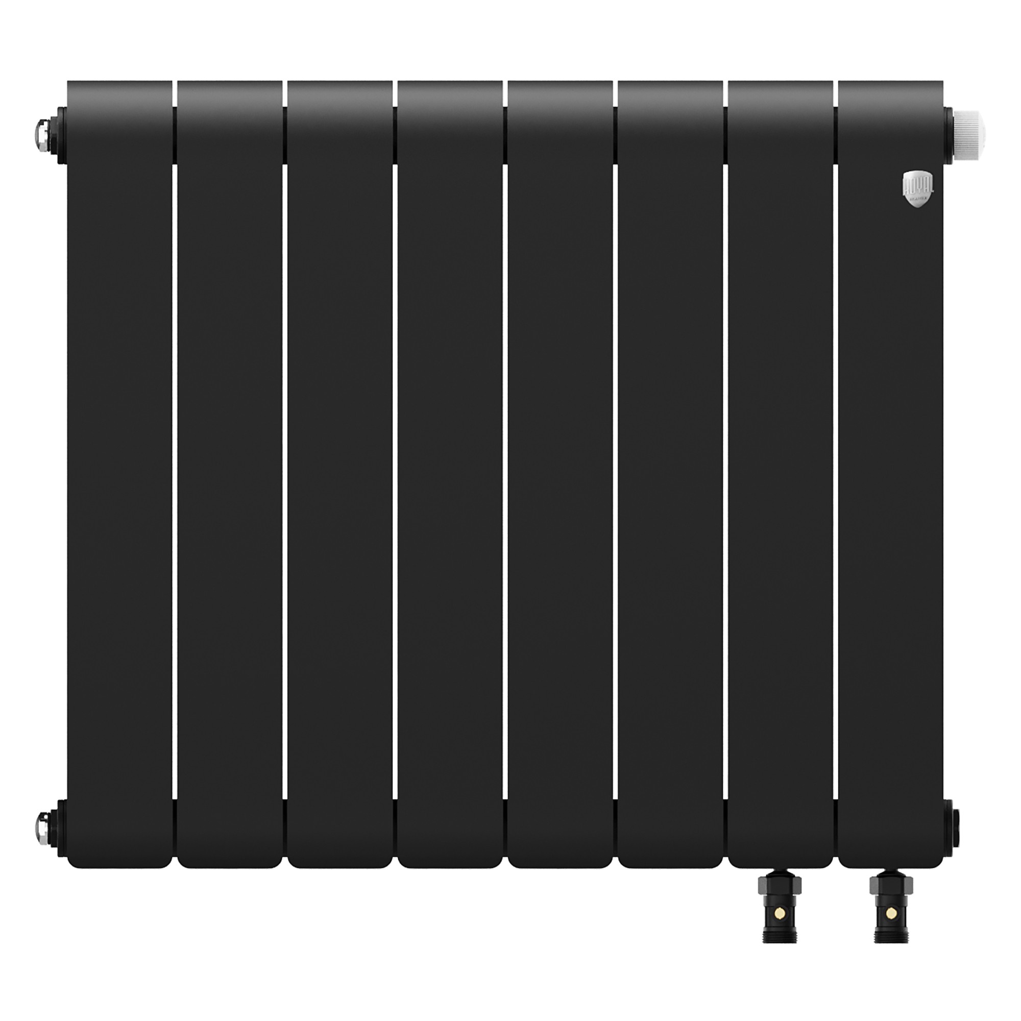 Радиатор биметаллический Royal Thermo Infinity 500 Noir Sable VR80 - 8 секц.