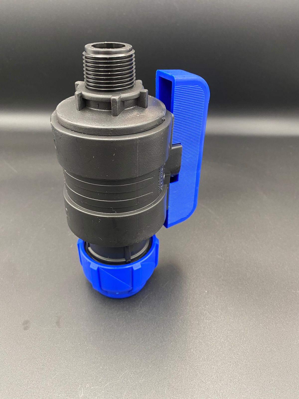 Кран шаровой 32x3/4" ПНД компрессионный цанга-наружная резьба VALFEX