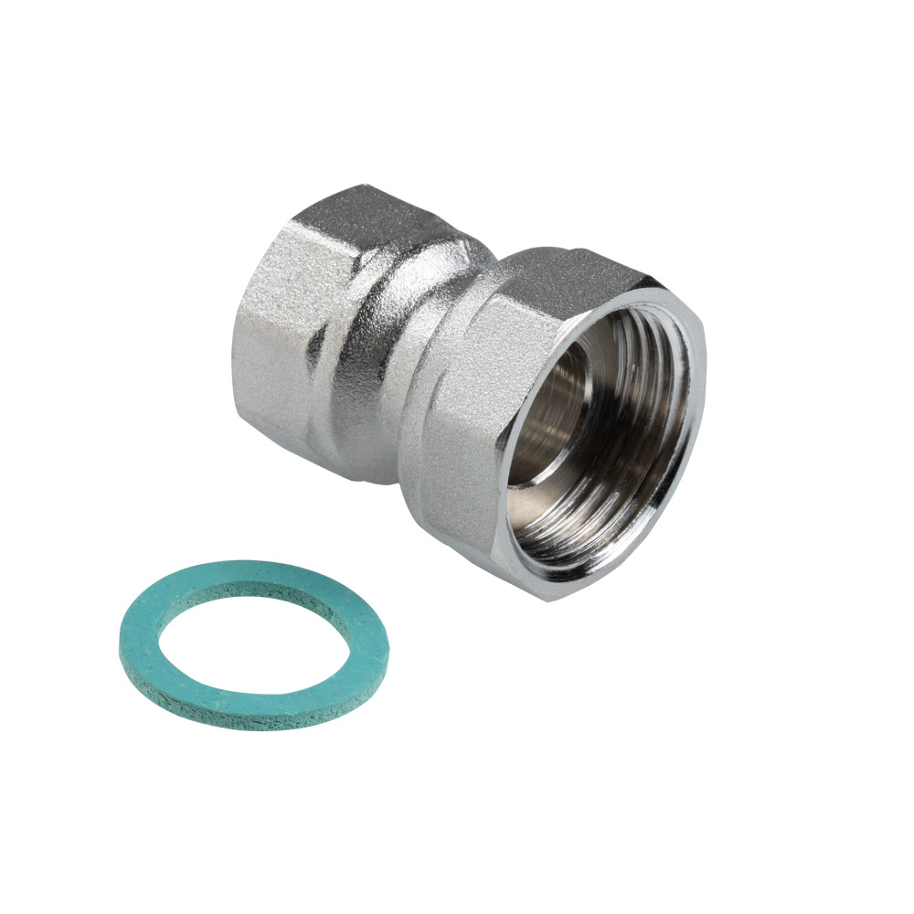 Фитинг резьбовой – полусгон с накидной гайкой и внутренней резьбой