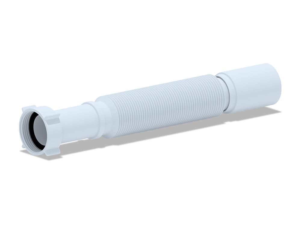 Гибкая труба АНИ Пласт K204 с гайкой 1 1/4 дюйма 40-32х320-730 мм