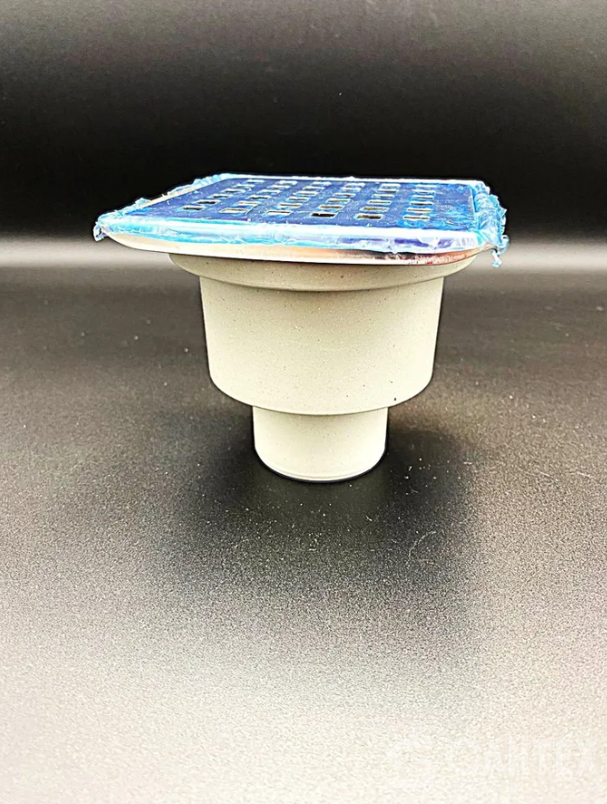 Трап вертикальный с решеткой и окантовкой из нерж.стали 100мм*100мм, VALFEX, арт.VF.012.050K.100.01