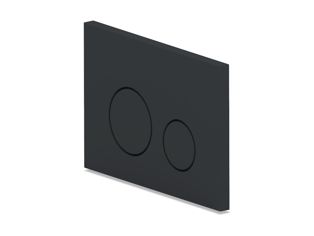 Клавиша смыва АНИ Пласт WP1333 для инсталляции матовая черная круглая (старый артикул WP1330)