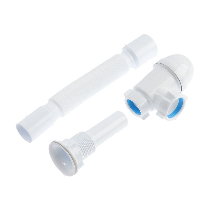 Сифон для мойки АНИ Пласт Варяг C5010 1 1/4 дюйма 40 мм с гибкой трубой 40х50 мм