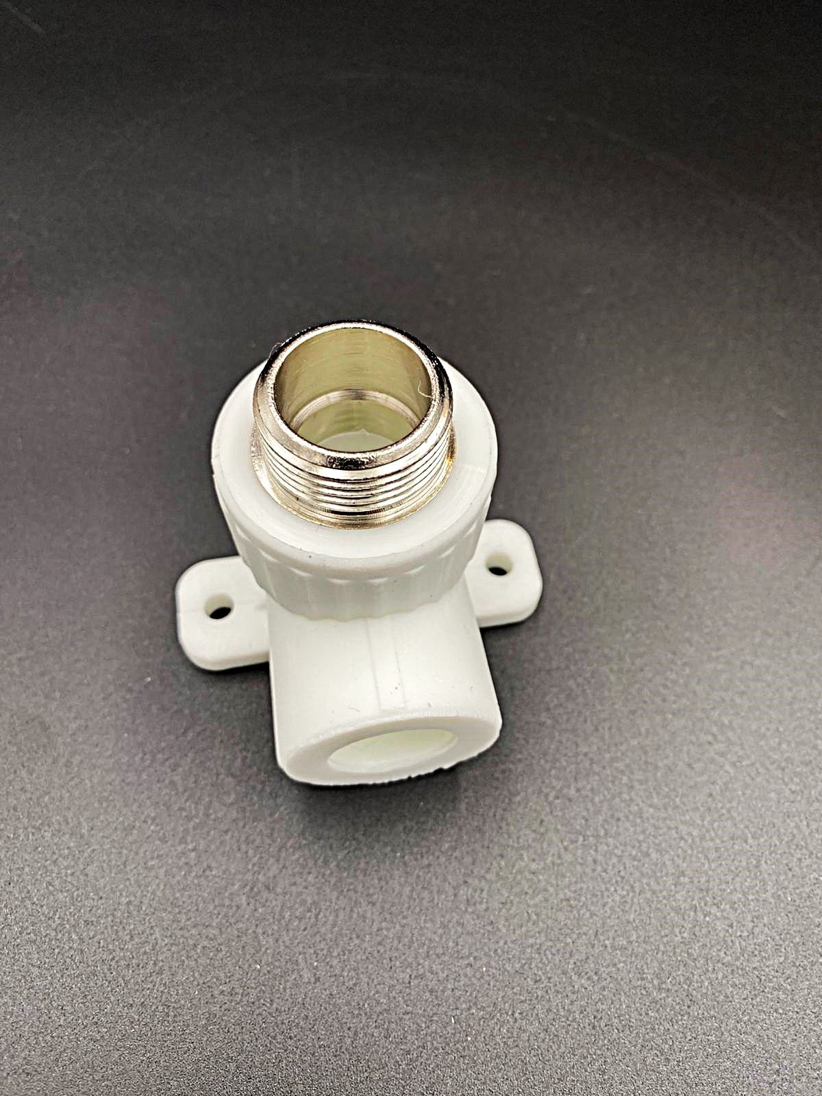 Угольник комбинированный с креплением 20 мм х 3/4" НР, VALFEX, арт.10121120