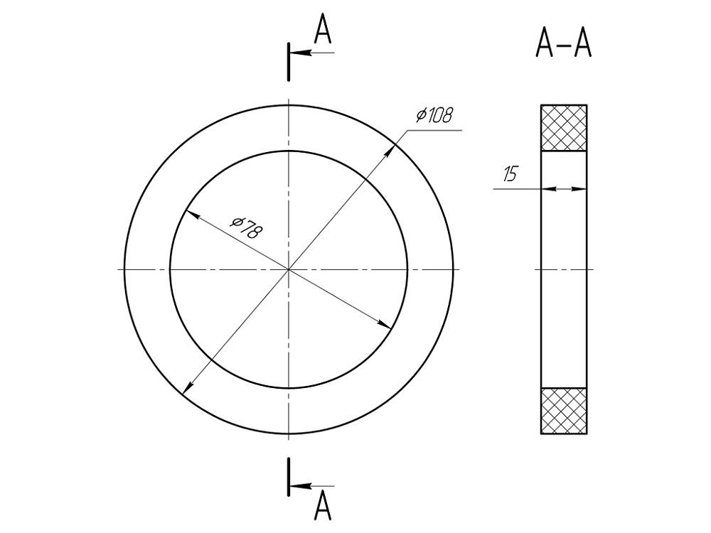 Прокладка бачка унитаза АНИ Пласт M075 вспененная