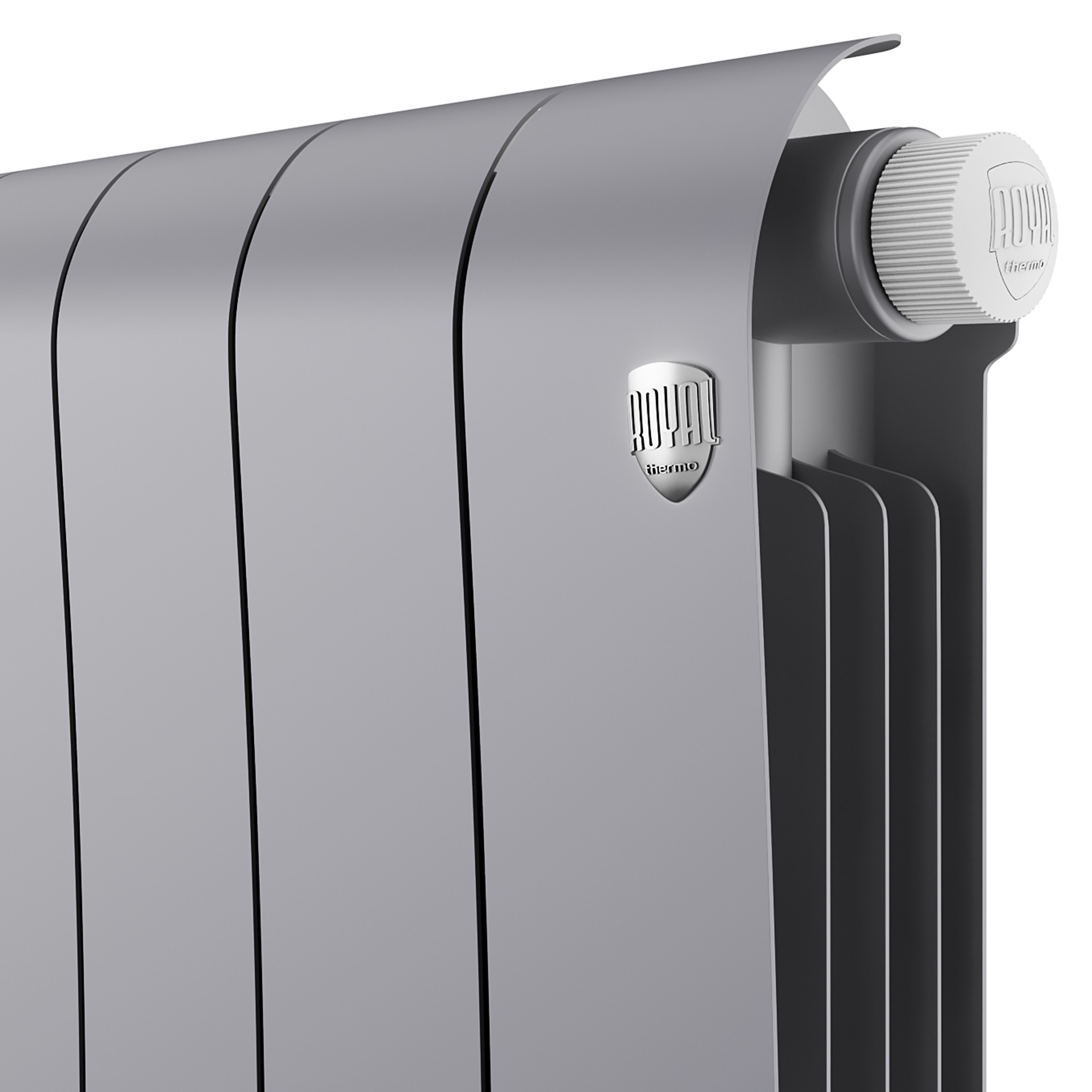 Радиатор биметаллический Royal Thermo Infinity 500 Silver Satin VR80 - 10 секц.