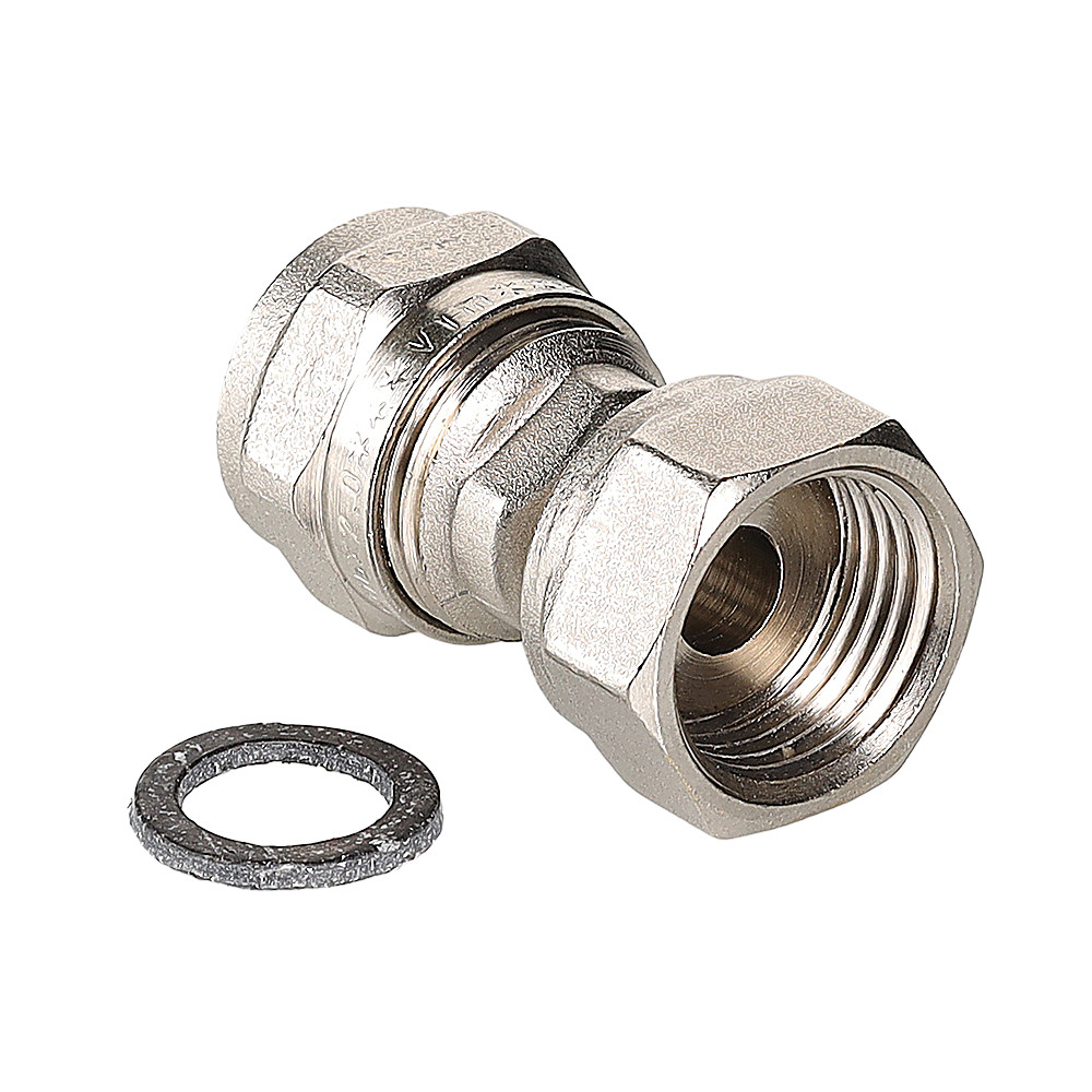 Фитинг обжимной с накидной гайкой