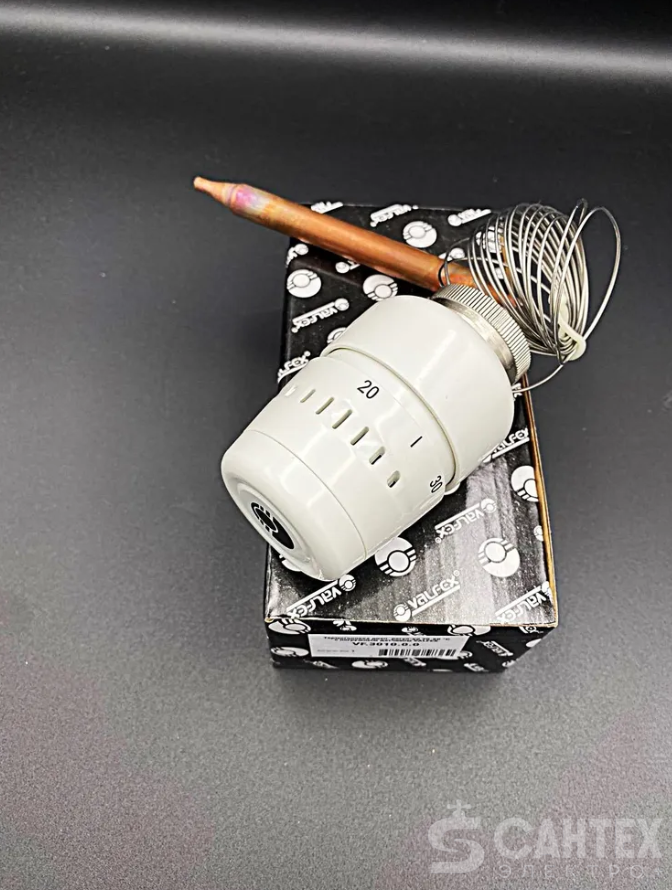 Термоголовка с погружным датчиком М30х1,5, (регул. 6-28С) VALFEX, арт.VF.3010.0.0