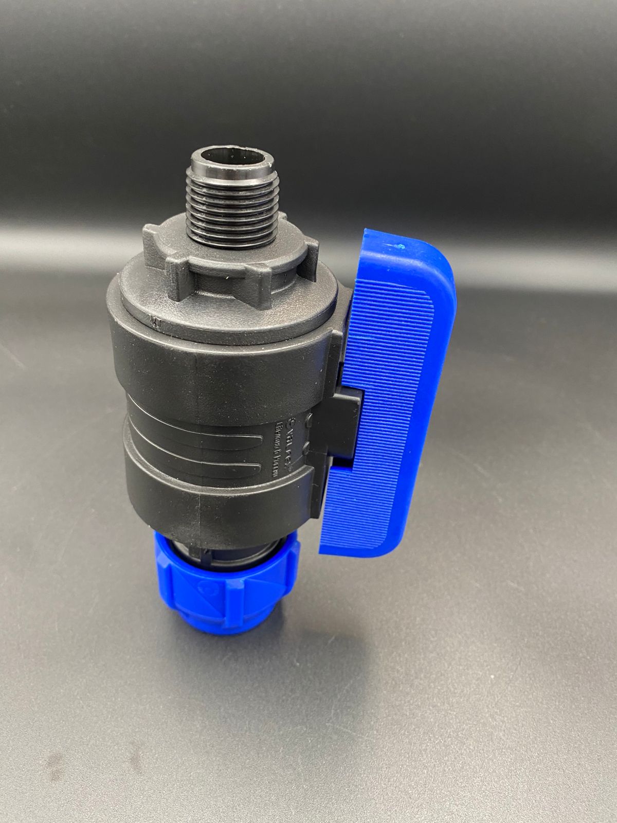 Кран шаровой 25x1/2" ПНД компрессионный цанга-наружная резьба VALFEX