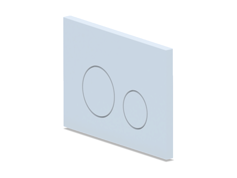 Клавиша смыва АНИ Пласт WPG1300G для инсталляции белая глянцевая круглая (старый артикул WP1300)