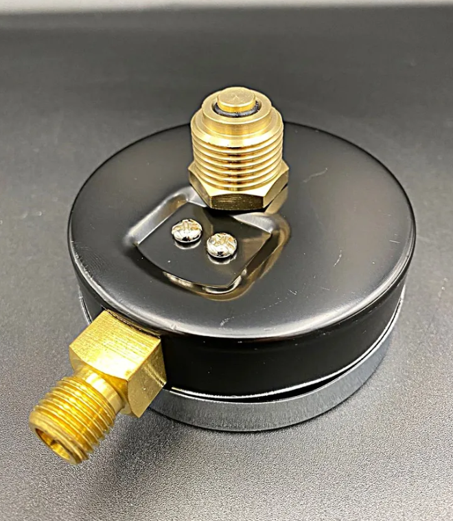 Термоманометр радиальный (нижнее подключение),80 мм, 6 бар, VALFEX, арт.VF.TMN.80.012.06