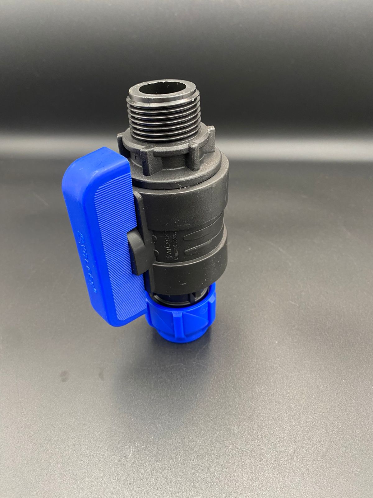 Кран шаровой 25x1" ПНД компрессионный цанга-наружная резьба VALFEX