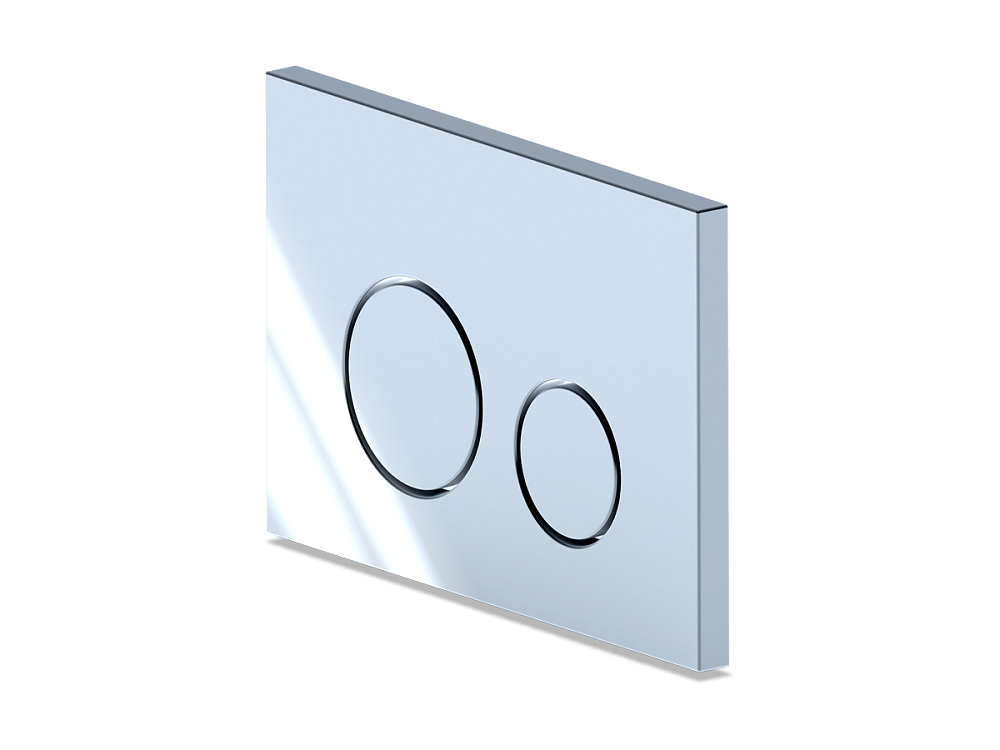 Набор инсталляции 50 см АНИ Пласт WN1131 с унитазом, сиденьем, круглой кнопкой смыва хром