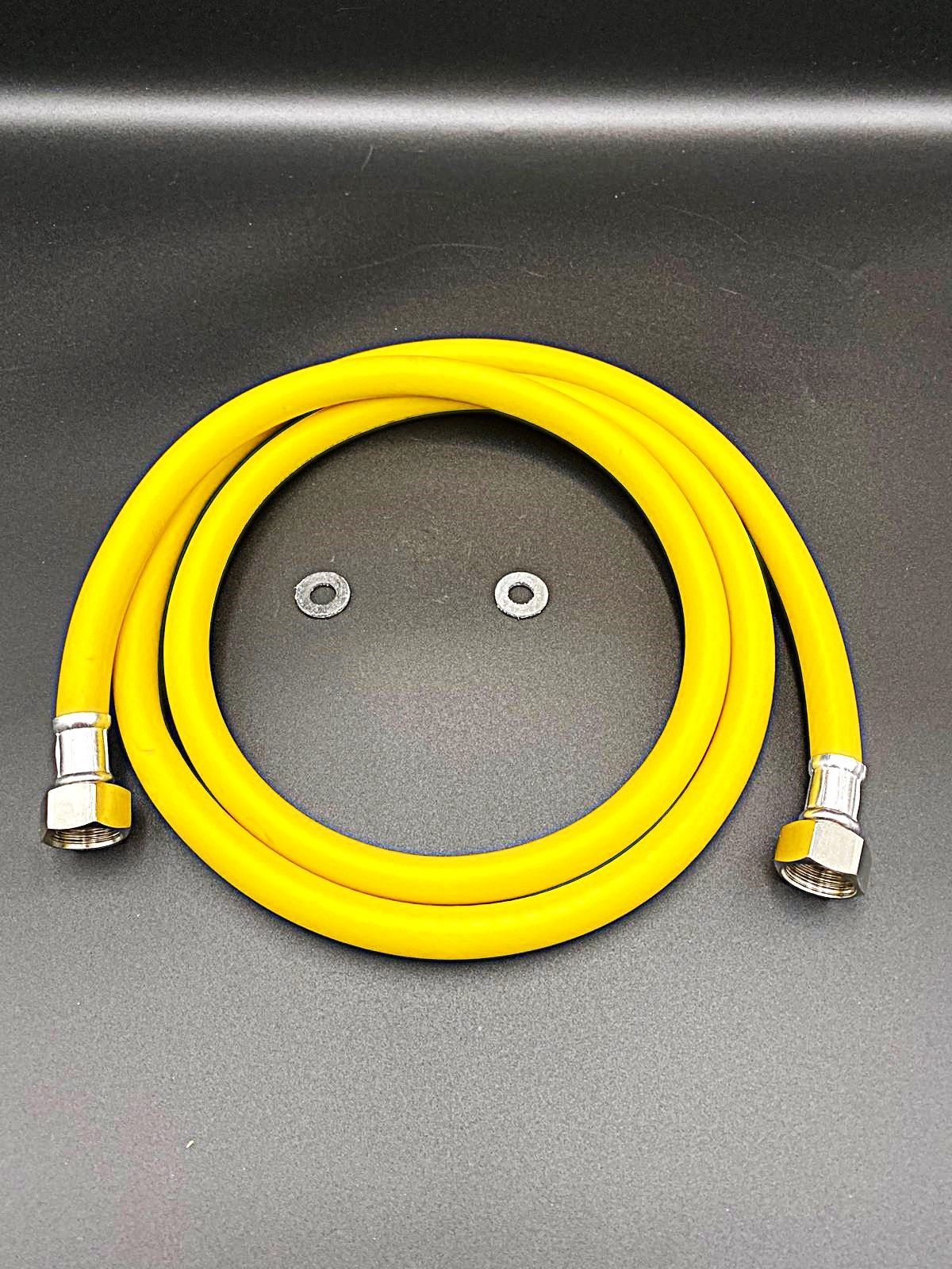 Гибкая подводка для газа с полиэфирной нитью 1/2" 180 см (гайка-гайка), VALFEX,арт.20121118