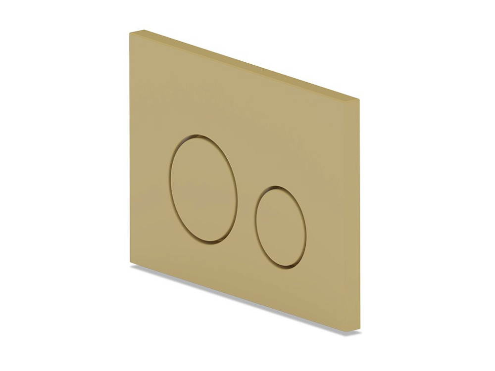 Клавиша АНИ Пласт для системы скрытой установки унитаза золото матовое, клавиша золото матовое WP1355