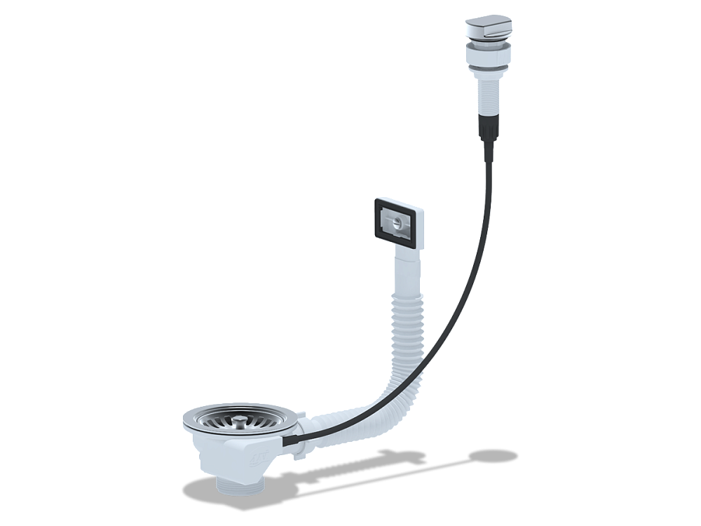 Перелив полуавтомат для мойки АНИ Пласт NM305S с прямоугольным вертикальным корпусом 3 1/2 дюйма